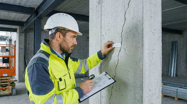 Risse an tragenden Bauteilen Sachverständiger bei Schadensanalyse